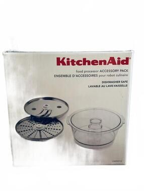 NIB KitchenAid Food Processor Accessory Pack GWPFP13 4 Cup Bowl Fry Ice Discs